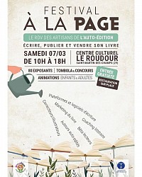Affiche du festival A la Page de mars 2026 à Saint Martin des Champs